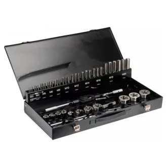   YATO Sada na vŕtanie a rezanie závitov (ručná) 56 dielna HSS M3-M20