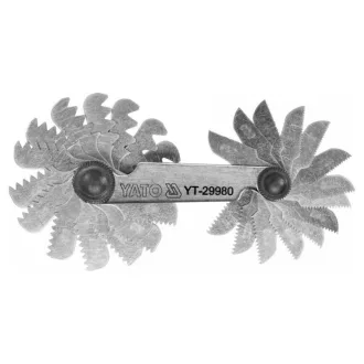 YATO Súbor na závity 24 plochý metrický 0,25-6,0 mm 60°