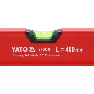 YATO Vodováha s 3 libelami 400 mm