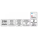 YATO Lichobežníková vodováha 2 vodováha 250 mm