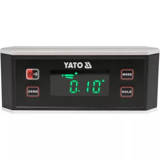YATO Digitálny mini uhlomer a vodováha 150 mm