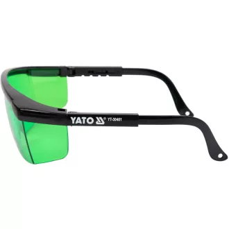YATO okuliare pre laserovú hladinu zelené