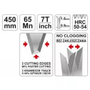 Píla YATO Foxtail 450 mm 3-břitá s teflónovým povrchom