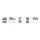 YATO Ručná píla na PVC 440 mm