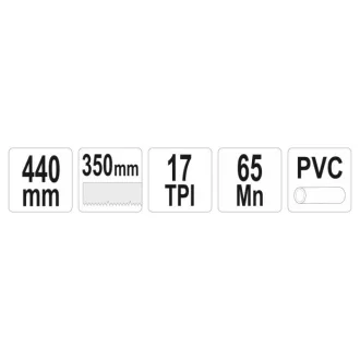 YATO Ručná píla na PVC 440 mm