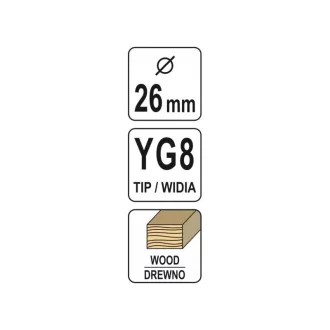 YATO Strap zahĺbenie 26 mm