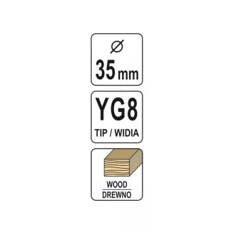 YATO Strap zahĺbenie 35 mm