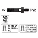 YATO skrutkovač nitovacích matíc 360 mm M3, M4, M5, M6, M8, M10, M12