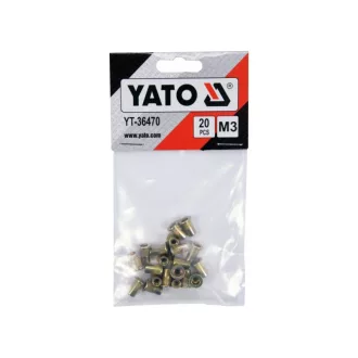 YATO Oceľová nitovacia matica M3 (20 ks)