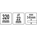 YATO Rezačka na dlaždice pre veľké formáty 3200 mm