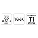 YATO Koleso na rezačky dlaždíc 12,6 x 3 x 3 mm (pre YT-3703 rezačku dlaždíc)