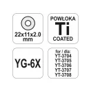 YATO Rezačka na dlaždice 22 x 11 x 2 mm YT-3705, YT-3706, YT-3707, YT-3708 pre rezačku dlaždic
