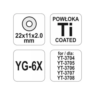   YATO Rezačka na dlaždice 22 x 11 x 2 mm YT-3705, YT-3706, YT-3707, YT-3708 pre rezačku dlaždic