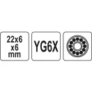 YATO Keramický rezač 22 x 6 x 6 mm