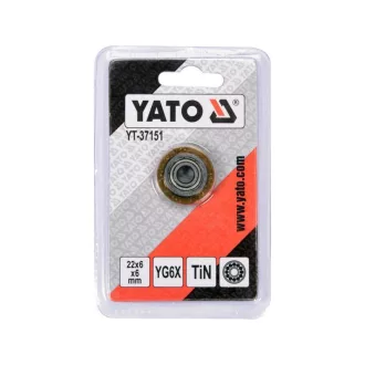   YATO Rezné koleso pre dlážkovací stroj 22 x 6 x 6 mm TiN povlak