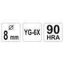 YATO Vrták na sklo a dlaždice 8 mm