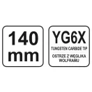 YATO Priťahovací špendlík 140 mm sklokeramika-kov