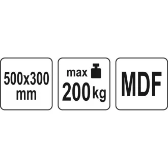 Vozík YATO 500 x 300 mm 200 kg