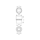 YATO nástrčný kľúč 3/8" 6 mm CrV
