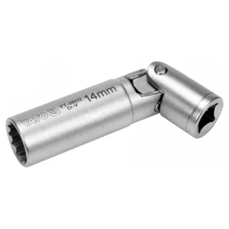   YATO Kľúč na sviečky s kĺbovým nástavcom 3/8" 14 mm / 88 mm CrV