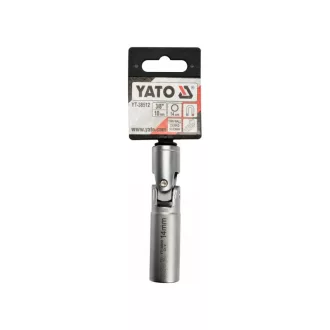   YATO Kľúč na sviečky s kĺbovým nástavcom 3/8" 14 mm / 88 mm CrV