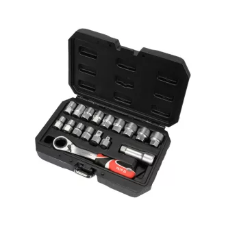   Sada nástrčných kľúčov YATO 17 kusov 3/8", 1/2" drážka