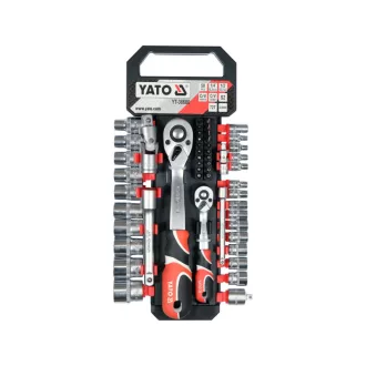   Sada nástrčných kľúčov YATO 51 kusov 1/2", 1/4" CrV