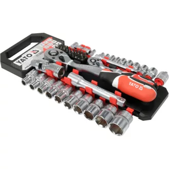   Sada nástrčných kľúčov YATO 51 kusov 1/2", 1/4" CrV