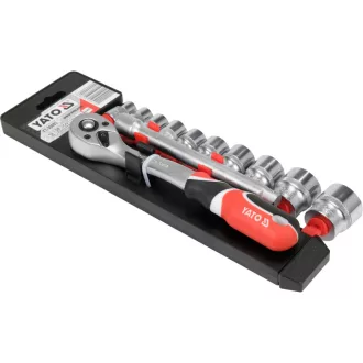   Sada nástrčných kľúčov YATO 12 kusov 3/8" 10-24 mm CrV