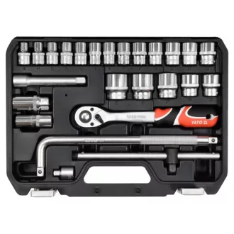   Sada nástrčných kľúčov YATO 25 kusov 1/2" 10-32 mm CrV