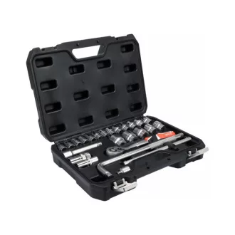   Sada nástrčných kľúčov YATO 25 kusov 1/2" 10-32 mm CrV