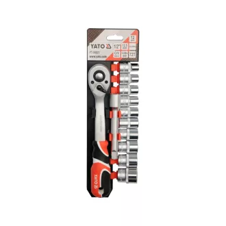   YATO sada nástrčných kľúčov 12 dielov 1/2" 10-24 mm CrV