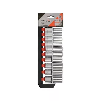   YATO Sada nástrčných kľúčov dlhých 10 kusov 1/2" 10-24 mm CrV