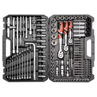   Sada nástrčných kľúčov YATO 128 kusov 1/4", 3/8", 1/2" CrV