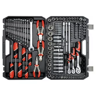   Sada náradia YATO 129 dielov 1/4", 3/8", 1/2" CrV CrMo