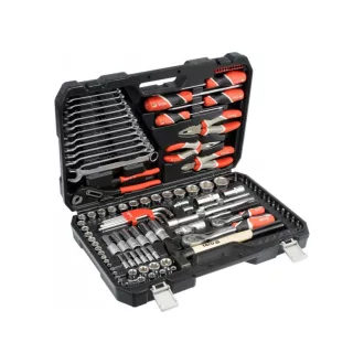 Sada náradia YATO 122 kusov 1/4", 1/2" CrV CrMo
