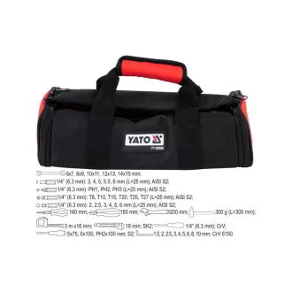 Sada náradia YATO 44 kusov 1/4" CrV