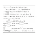 Sada náradia YATO 44 kusov 1/4" CrV