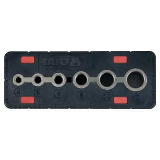 YATO Vrtací šablóna 4-12 mm