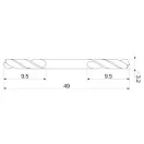 YATO Dvojkoncový šnekový vrták 3,2 x 49/9,5 mm HSS