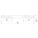 YATO Dvojkoncový šnekový vrták 4,0 x 55/13 mm HSS