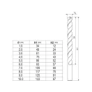 YATO Sada spirálových vŕtačiek 10 kusov 1-10 mm HSS Co