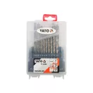 YATO Súprava vŕtačiek do dreva 19 kusov 1-10 mm HSS Co