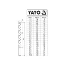 YATO Súprava vŕtačiek do dreva 19 kusov 1-10 mm HSS Co