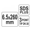 YATO Skalný vrták 6,5 x 260/183 mm SDS-Plus