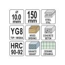 YATO Univerzálny vrták 10 x 150/90 mm