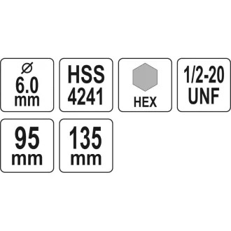YATO Centrizátor pre kruhový výsek 10 mm 1/2" HEX