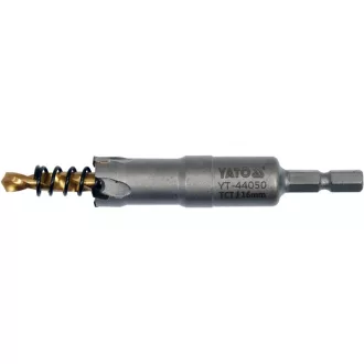 YATO Okružný vŕtak 16 mm TCT s bitovým držiakom