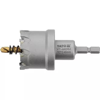 YATO Kruhový rezač 40 mm TCT s bitovým upínaním