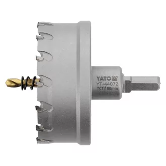   YATO Kotúčový výsekový nástroj 80 mm TCT s bitovým upínaním
